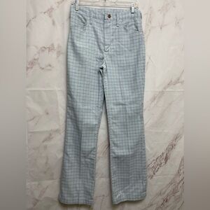 Vintage 40s-60s Wrangler Gingham Bootcut Pants - F3